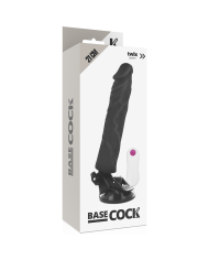 BASECOCK - VIBRATEUR RÉALISTE TÉLÉCOMMANDE NATUREL 21 CM -O- 4 CM