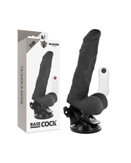 BASECOCK - VIBRATEUR ARTICULABLE TÉLÉCOMMANDE NATUREL 21 CM -O- 5 CM