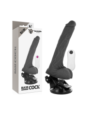 BASECOCK - VIBRATEUR ARTICULABLE TÉLÉCOMMANDE NATUREL 18.5 CM -O- 4 CM