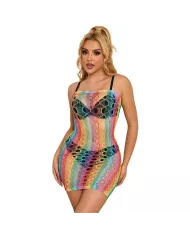 SUBBLIME - 952365 ROBE RÉSEILLE ÉPAULES NUES ARC-EN-CIEL TAILLE UNIQUE SUBBLIME - 952365 ROBE RÉSEILLE ÉPAULES NUES ARC-EN-CIEL TAILLE UNIQUE