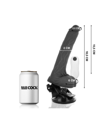 BASECOCK - VIBRATEUR ARTICULABLE TÉLÉCOMMANDE NATUREL 18.5 CM -O- 4 CM
