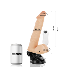 BASECOCK - VIBRATEUR ARTICULABLE TÉLÉCOMMANDE NATUREL 20 CM -O- 4.5 CM