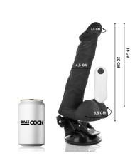 BASECOCK - VIBRATEUR ARTICULABLE TÉLÉCOMMANDE NATUREL 20 CM -O- 4.5 CM