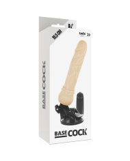 BASECOCK - VIBRATEUR RÉALISTE TÉLÉCOMMANDE NATUREL 19.5 CM -O- 4 CM