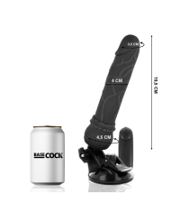 BASECOCK - VIBRATEUR RÉALISTE TÉLÉCOMMANDE NATUREL 19.5 CM -O- 4 CM