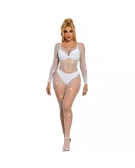 SUBBLIME - 952396 BODYSTOCKING RESILLE AVEC LOSANGES MANCHES LONGUES BLANC TAILLE UNIQUE SUBBLIME - 952396 BODYSTOCKING RESILLE AVEC LOSANGES MANCHES LONGUES BLANC TAILLE UNIQUE