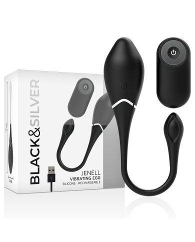 BLACK&SILVER - ŒUF VIBRANT RECHARGEABLE JENELL