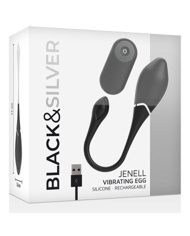 BLACK&SILVER - ŒUF VIBRANT RECHARGEABLE JENELL