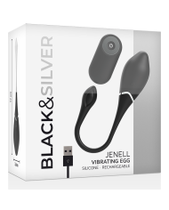 BLACK&SILVER - ŒUF VIBRANT RECHARGEABLE JENELL