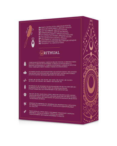 RITHUAL - ESHA EGG SYSTÈME DE TÉLÉCOMMANDE ROTATION + VIBRATION