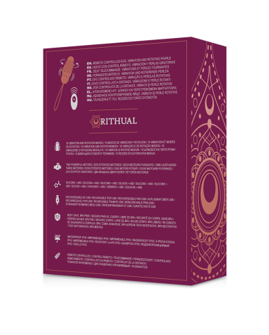 RITHUAL - SITA EGG TÉLÉCOMMANDE ROTATION DES BILLES + VIBRATION