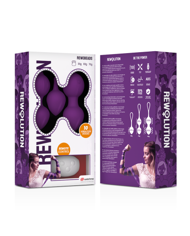 REWOLUTION - REWOBEADS BALLES VIBRANTES TÉLÉCOMMANDE AVEC TECHNOLOGIE WATCHME