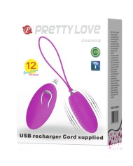 PRETTY LOVE - JOANNA OEUF VIBRANT TÉLÉCOMMANDE 12 MODES