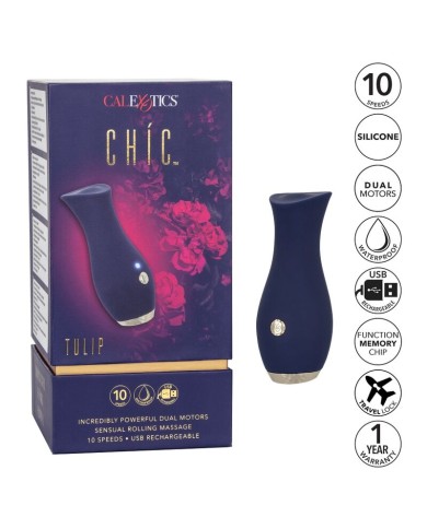 CALEXOTICS - MASSEUR CHIC TULIPE BLEU