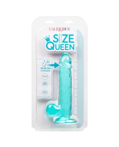CALEXOTICS - GODE TAILLE REINE BLEU 15.3 CM