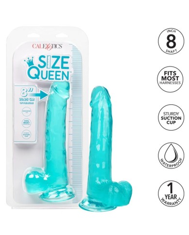 CALEXOTICS - GODE TAILLE REINE BLEU 20.3 CM