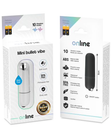 ONLINE - MINI BALLE VIBRANTE ARGENT