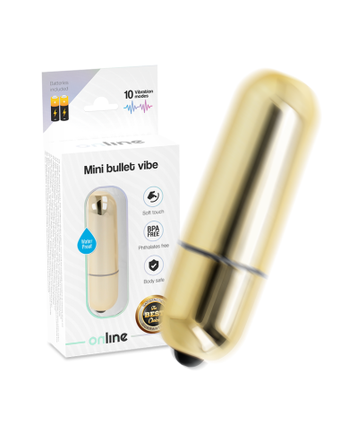 ONLINE - MINI BALLE VIBRANTE DORÉE