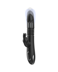 BLACK&SILVER - KENJI VIBROMASSEUR RABBIT UP & DOWN + TÉLÉCOMMANDE WATCHME