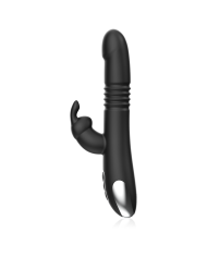 BLACK&SILVER - KENJI VIBROMASSEUR RABBIT UP & DOWN + TÉLÉCOMMANDE WATCHME