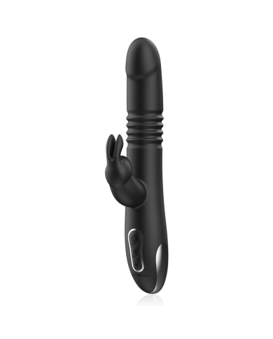 BLACK&SILVER - KENJI VIBROMASSEUR RABBIT UP & DOWN + TÉLÉCOMMANDE WATCHME