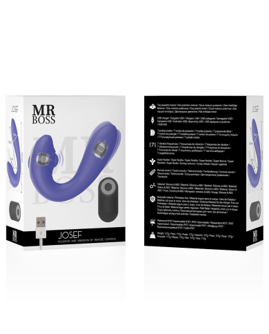 MR BOSS - JOSEF TÉLÉCOMMANDE PULSATION & VIBRATION POUR COUPLES