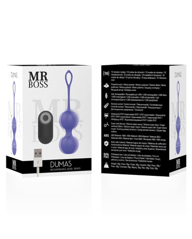 MR BOSS - DUMAS PERLES DE KEGEL VIBRANTES TÉLÉCOMMANDE