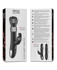 BRILLY GLAM - MOEBIUS VIBROMASSEUR RABBIT ET ROTATIF + TÉLÉCOMMANDE WATCHME