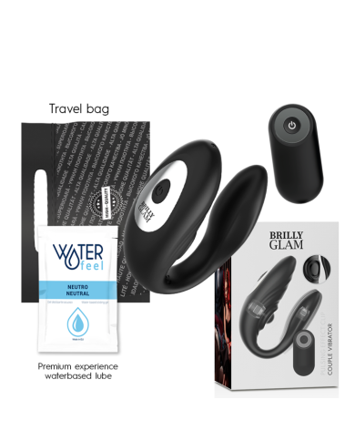 BRILLY GLAM- COUPLE TÉLÉCOMMANDE À IMPULSIONS ET VIBRANTES