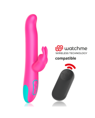 HAPPY LOKY - PLUTO VIBROMASSEUR RABBIT ET ROTATIF + TÉLÉCOMMANDE WATCHME