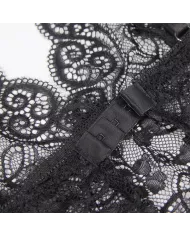 SUBBLIME - 953911 CHEMISIER DE NUIT EN SOIE ET DENTELLE + CULOTTE NOIRE S/M SUBBLIME - 953911 CHEMISIER DE NUIT EN SOIE ET DENTELLE + CULOTTE NOIRE S/M