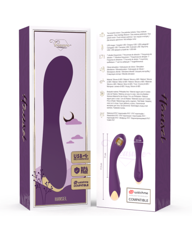 TREASURE - HANSEL VIBROMASSEUR POINT G + TÉLÉCOMMANDE WATCHME