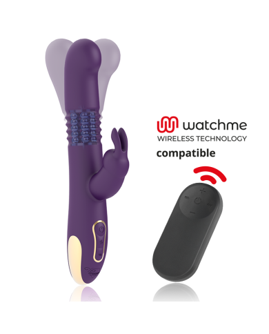 TREASURE - BASTIAN VIBROMASSEUR RABBIT UP & DOWN ROTATIF ET VIBRANT + TÉLÉCOMMANDE WATCHME