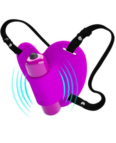 PRETTY LOVE - MASSEUR DE CLITORIS HEARTBEAT 10 MODES DE VIBRATION VIOLET