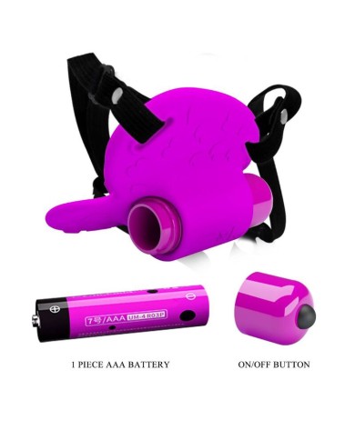 PRETTY LOVE - MASSEUR DE CLITORIS HEARTBEAT 10 MODES DE VIBRATION VIOLET