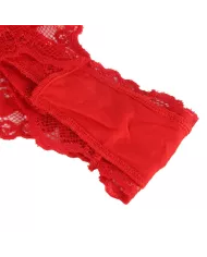 SUBBLIME - 953980 BODY SEXY A VOLANTS + CEINTURE ROUGE L/XL SUBBLIME - 953980 BODY SEXY A VOLANTS + CEINTURE ROUGE L/XL