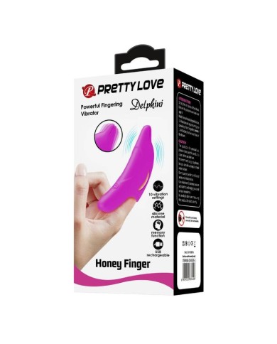 PRETTY LOVE - PUISSANT STIMULATEUR DE DOIGTS VIOLET DELPHINI