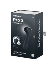 SATISFYER - PRO 2 GÉNÉRATION 3 TECHNOLOGIE AIR LIQUIDE VIN ROUGE
