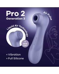 SATISFYER - PRO 2 GÉNÉRATION 3 TECHNOLOGIE AIR LIQUIDE VIN ROUGE