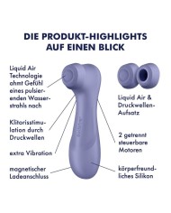 SATISFYER - PRO 2 GÉNÉRATION 3 TECHNOLOGIE AIR LIQUIDE VIN ROUGE