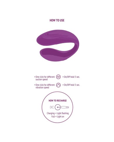 XOCOON - VIBRATEUR BOUND LOVE COUPLES VIOLET