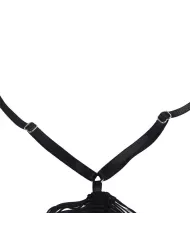 SUBBLIME - 954239 ROBE À BRETELLES + STRING NOIR L/XL