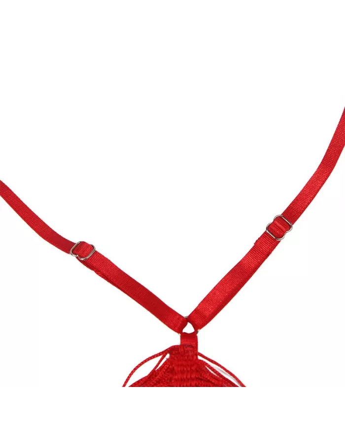 SUBBLIME - 954246 ROBE À BRETELLES + STRING ROUGE S/M SUBBLIME - 954246 ROBE À BRETELLES + STRING ROUGE S/M