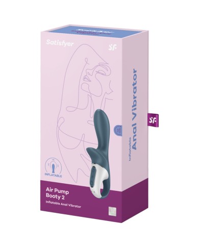 SATISFYER - POMPE AIR BOOTY 2 GRIS FONCÉ
