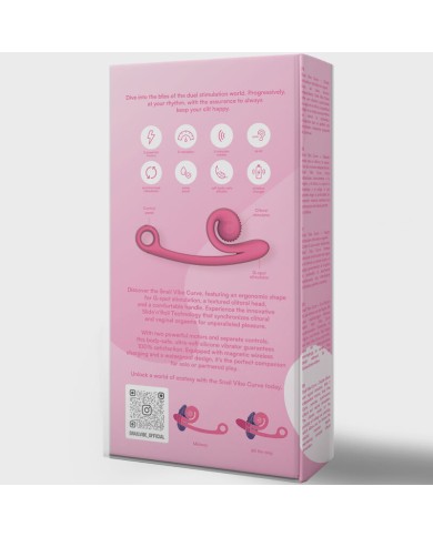 SNAIL VIBE - VIBRATEUR COURBE ROSE