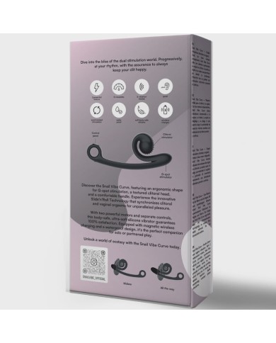 SNAIL VIBE - VIBRATEUR COURBE NOIR