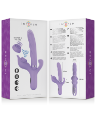 INTENSE - BILLIE VIBRATEUR À ASPIRATION RECHARGEABLE MULTIFONCTIONNEL AVEC BOUTON POUSSOIR VIOLET