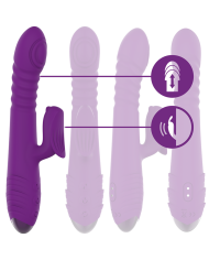 INTENSE - VIBRATEUR RECHARGEABLE MULTIFONCTION IGGY UP & DOWN AVEC STIMULATEUR CLITORAL VIOLET