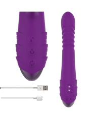INTENSE - VIBRATEUR RECHARGEABLE MULTIFONCTION IGGY UP & DOWN AVEC STIMULATEUR CLITORAL VIOLET