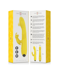 INTENSE - VIBRATEUR MULTIFONCTION TOKY UP & DOWN AVEC STIMULATEUR CLITORAL JAUNE